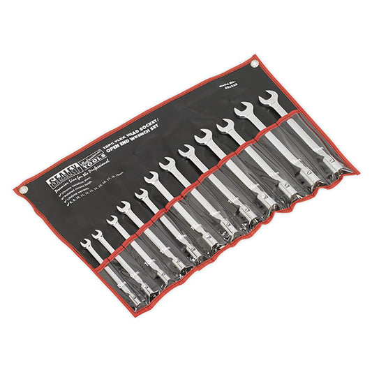 Flexi-Head Socket/Open End Spanner Set Sealey AK6352