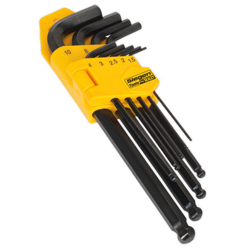 Long Ball-End Hex Key Set Sealey S01093