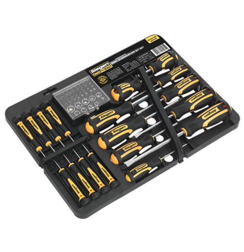 Screwdriver & Bit Set Sealey S01110