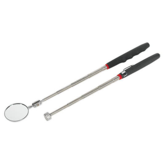 Telescopic Magnetic Pick-Up Tool & Inspection Mirror Sealey S0940